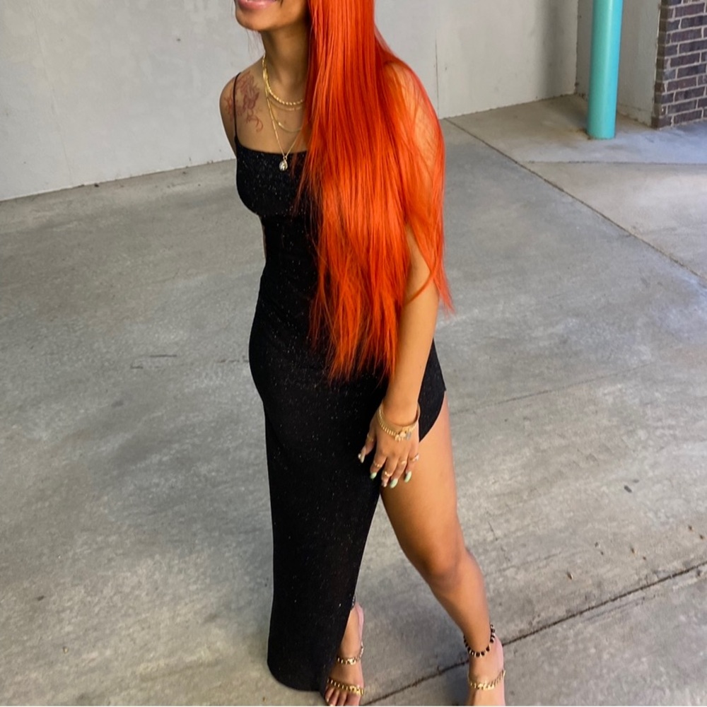 Sexy Black Backless Sequin Hoco/Birthday Dress